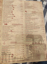 Ristorante Romolo e Remo à Rome menu