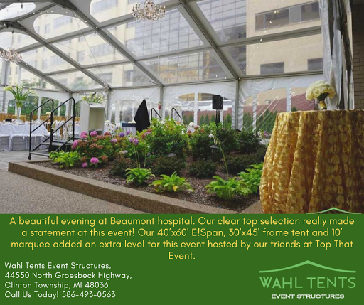 Party Equipment Rental Service «Wahl Tents», reviews and photos, 44550 N Groesbeck Hwy, Charter Twp of Clinton, MI 48036, USA