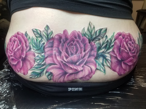 Explore round tattoo ideas, creative tattoo ideas in Livingston, available at Speakeasy Tattoo