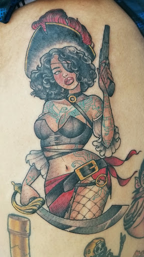 Explore love hate tattoo ideas, creative tattoo ideas in Huntington Beach, available at Mechanical Concept Tattoo