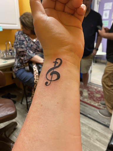 Explore simple skyrim tattoo ideas, creative tattoo ideas in Brunswick, available at Blue Fin Tattoos