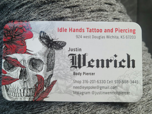 Tattoo Shop «Idle Hands Tattoo & Piercing», reviews and photos, 929 W Douglas Ave, Wichita, KS 67213, USA