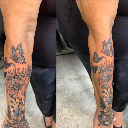 Explore space tattoos ideas, creative tattoo ideas in Hudson Falls, available at ALTERED ADDICTION TATTOOS