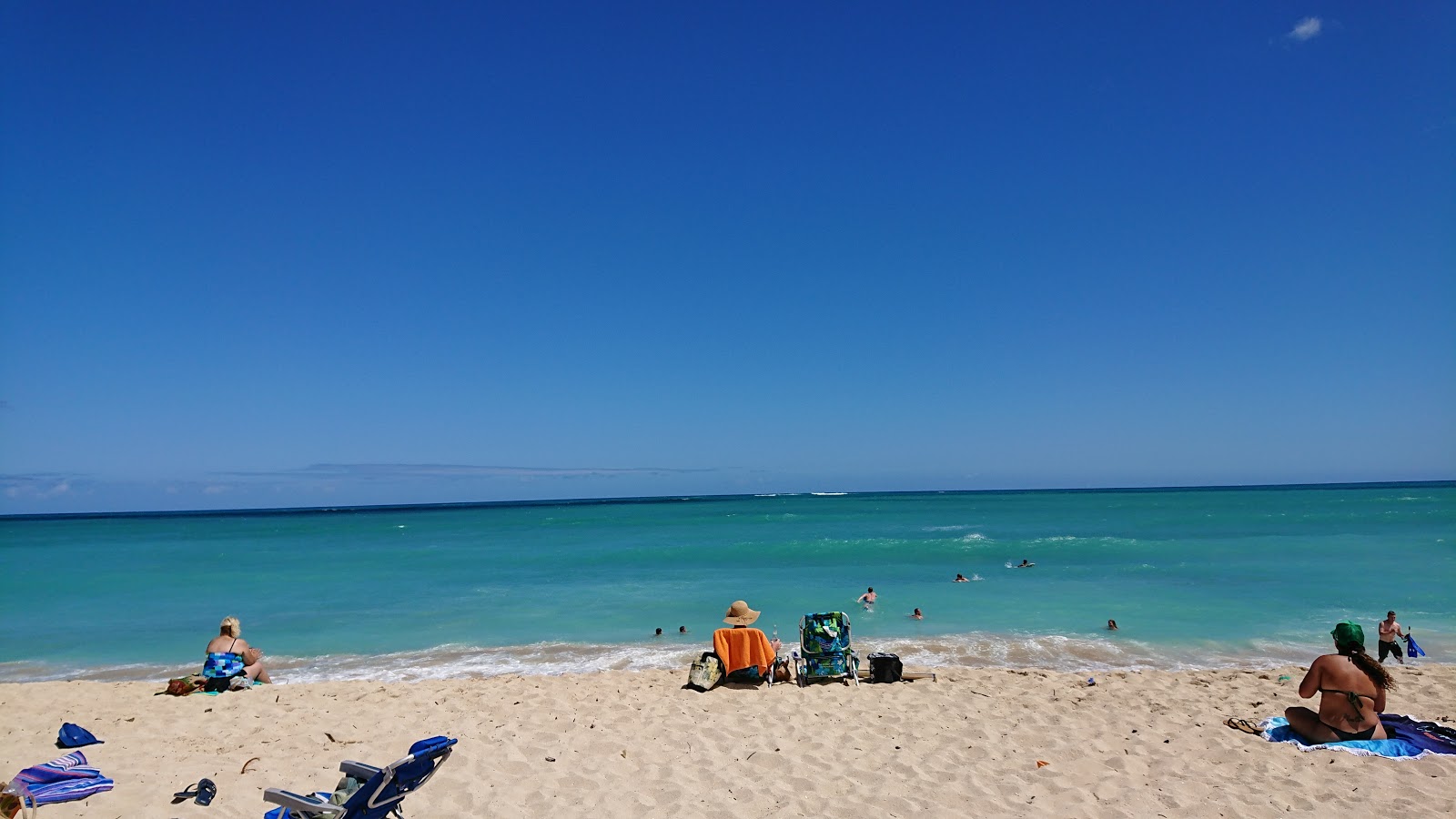 Foto af Pu'uloa Beach Park med høj niveau af renlighed