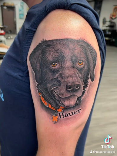 Explore hitchhiker's guide to the galaxy tattoo ideas, creative tattoo ideas in Manchester, available at Electric Avenue Tattoos