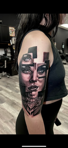 Find top of shoulder tattoo ideas for your next unique tattoo in Mesa at Next Wave Tattoos and Piercings