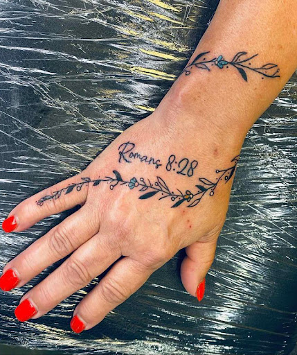 Explore hibiscus tattoo ideas, creative tattoo ideas in Clear Lake, available at Studio 65 Tattoos