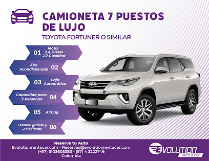 Evolution Renting Alquiler de carros en Medellin y Rionegro