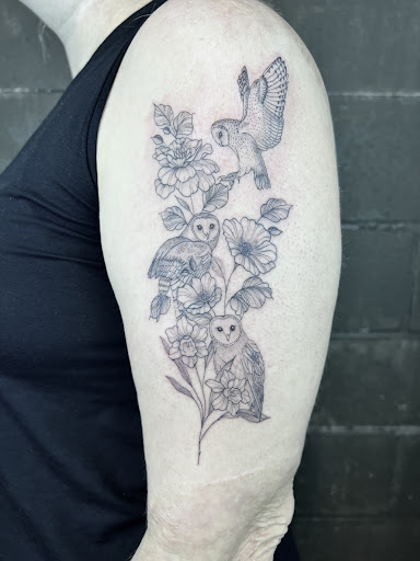Explore hellscape sleeve tattoo ideas, creative tattoo ideas in Hannibal, available at Hawthorn by ButterBee