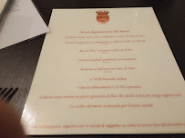 Menu / carte de Ristorante Foresteria Conti Roero à Monticello d'Alba