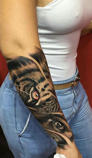 Explore tattoo sleeve filler ideas for men, creative tattoo ideas in Anaheim, available at Monsters Den Tattoo Shop & Piercing (YES WE TAKE WALK-INS)