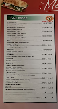 Menu / carte de Pizzeria 'O Pizzaiuolo di Mario Luciani & Figli à Benevento