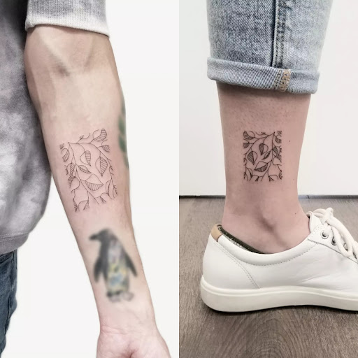 Explore bart and lisa tattoo ideas, creative tattoo ideas in Sunnyvale, available at Greego tattoo