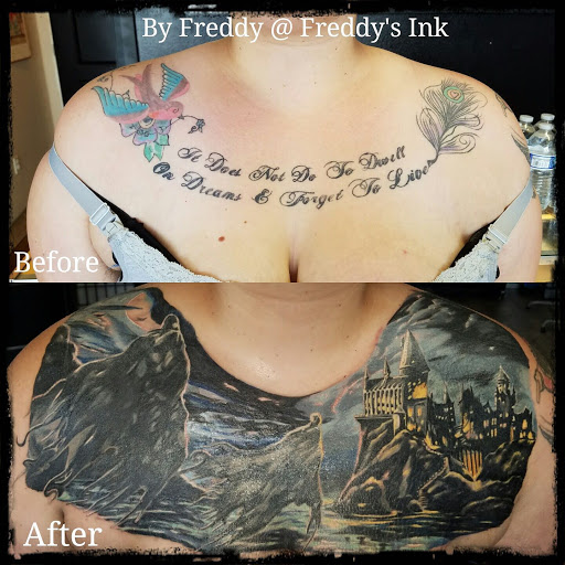 Explore starfish tattoo ideas, creative tattoo ideas in Hurricane, available at Freddys Ink - Tattoo & Piercing Studio