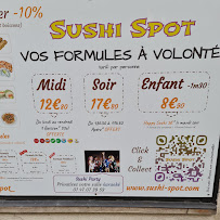 Sushi Spot à Paris menu
