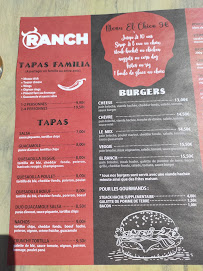 Menu du Le Ranch à Villeneuve-Loubet