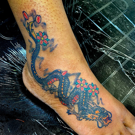 Explore mask tattoo ideas, creative tattoo ideas in Douglasville, available at Long Island Ink Tattoo & Piercing
