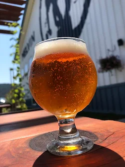 Craft beer at a brewery in Alpine Wyoming