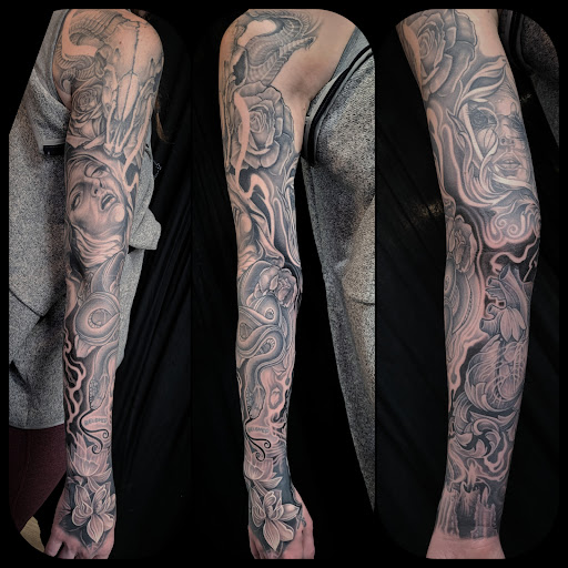 Explore godson tattoo ideas, creative tattoo ideas in Menomonee Falls, available at Cal Tattoo