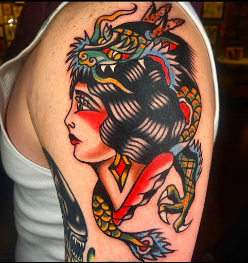 Explore small emo tattoo ideas, creative tattoo ideas in Johnson City, available at Gold Cross Tattoo Co.