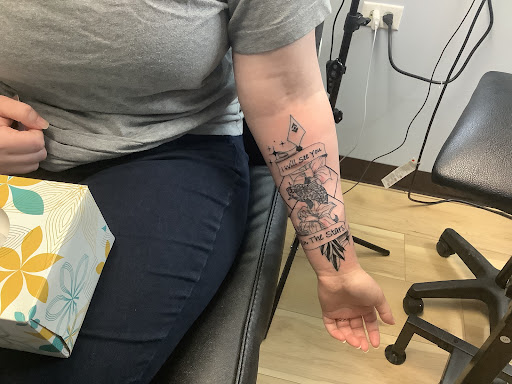 Explore ravenhood tattoo ideas, creative tattoo ideas in Whitehall, available at Beachside Tattoos & Smoke Shop