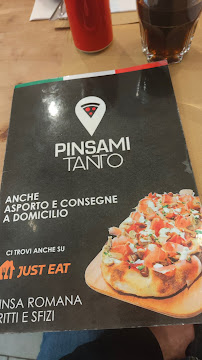 Pizzeria Pinsaci Tanto à Rome - menu / carte