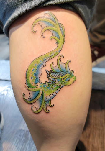 Explore birth and death date tattoo ideas, creative tattoo ideas in Asheboro, available at Blue Luna Tattoo Company, LLC