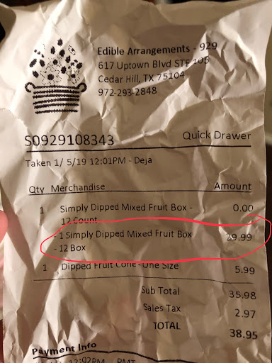 Gift Shop «Edible Arrangements», reviews and photos, 617 Uptown Blvd #105, Cedar Hill, TX 75104, USA