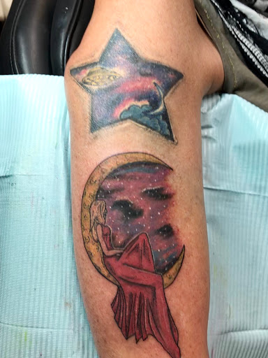 Explore sniper tattoo ideas, creative tattoo ideas in Dripping Springs, available at Hill Country Arts Piercings And Tattoos