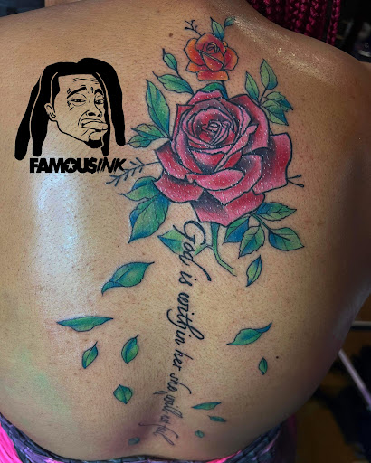 Explore leather tattoo ideas, creative tattoo ideas in Hammond, available at Famous Ink, Inc.