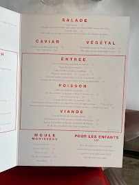 Café de l’Ouest à Saint-Malo menu