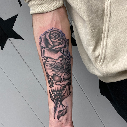 Explore scorpio tattoo ideas for females, creative tattoo ideas in Cadillac, available at Limitless Ink Tattoo Studio