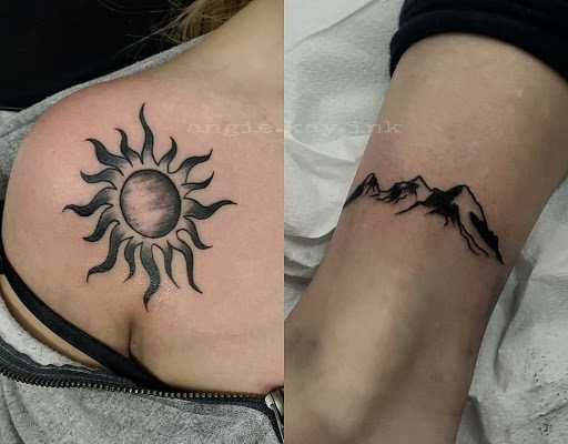 Explore cursive tattoo ideas, creative tattoo ideas in Casper, available at Luna & Lotus Amethyst Ink Angie Kay