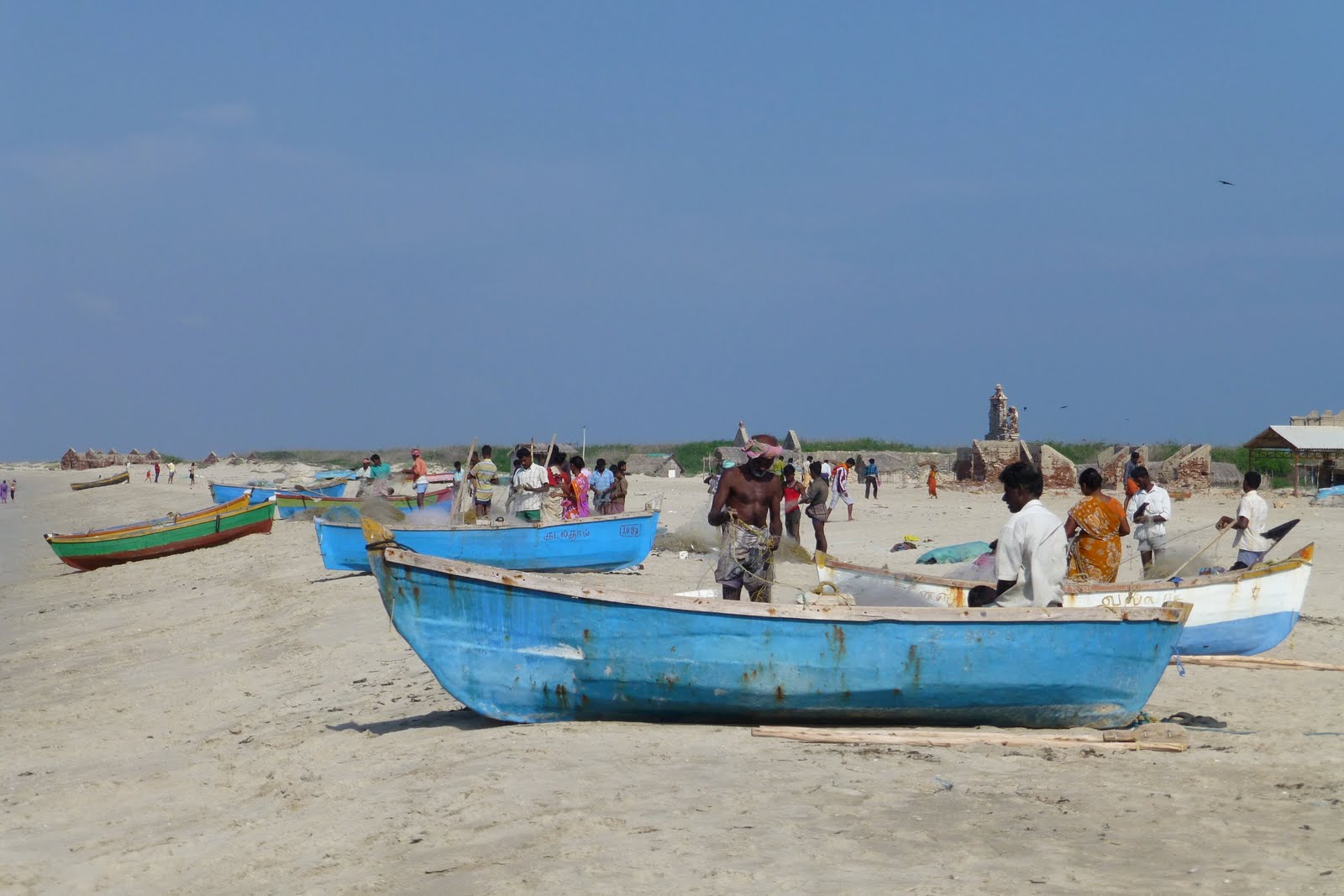 Valokuva Dhanushkodi Beach IIista. - suosittu paikka rentoutumisen tuntijoille