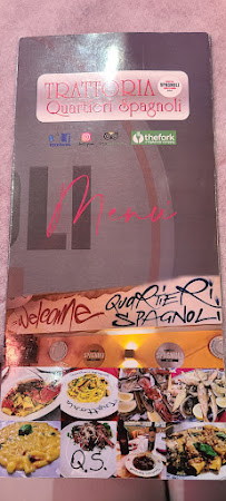 Trattoria Quartieri Spagnoli à Naples menu