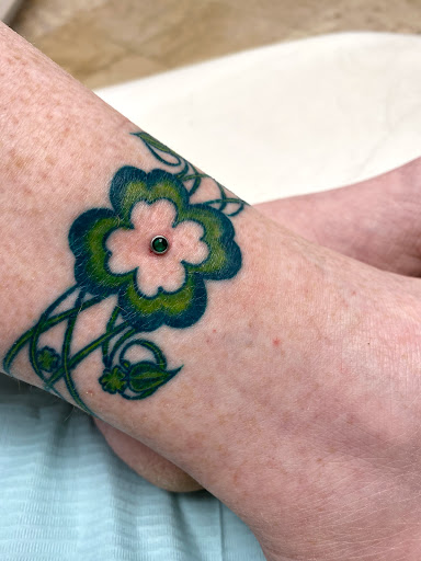 Explore skydive tattoo ideas, creative tattoo ideas in Myrtle Beach, available at Professional Body Piercing by Jackie