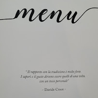 Menu du Equilibri à Treviso