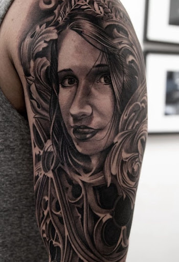 Explore samurai tattoo sleeve ideas, creative tattoo ideas in Valparaiso, available at Early Bird Tattoo Company