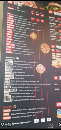 LA CASA DE PIZZA à Frouzins menu