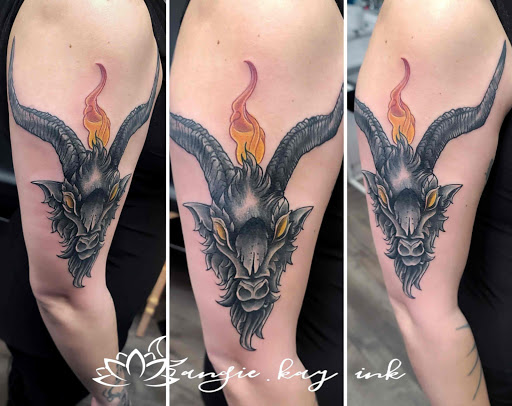 Explore bottom of foot tattoo ideas, creative tattoo ideas in Casper, available at Luna & Lotus Amethyst Ink Angie Kay