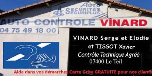 Centre de contrôle technique Vinard Auto Contrôle Le Teil