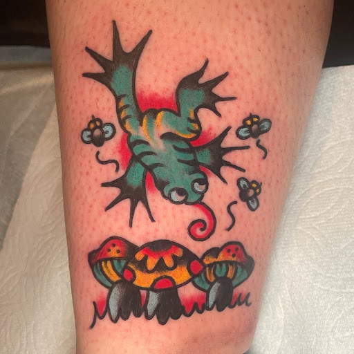 Explore chrysanthemum tattoo november birth flower tattoo ideas, creative tattoo ideas in Seattle, available at 36th Street Tattoo