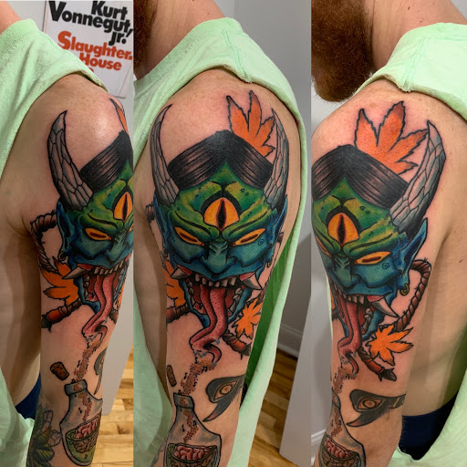 Explore courage tattoo ideas, creative tattoo ideas in Kansas City, available at Golden Stag Tattoo and Gallery