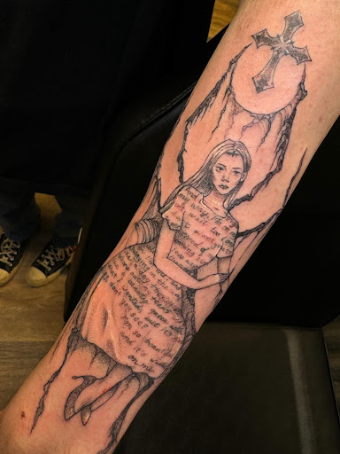 Explore tattoo ideas for black women, creative tattoo ideas in Kent, available at War Horse Ink