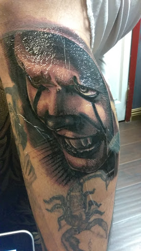 Explore skull tattoo sleeve ideas, creative tattoo ideas in West Covina, available at Living Dreams Tattoo Shop