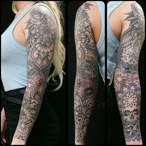 Tattoo Shop «Two Headed Dog Tattoo Studio», reviews and photos, 189 Changebridge Rd #3, Montville, NJ 07045, USA