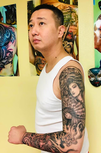 Explore cool leg tattoo ideas, creative tattoo ideas in Garden Grove, available at Anna Hang Tattoo