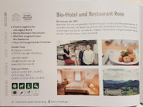 Biohotel-Restaurant Rose (Tress Gastronomie GmbH & Co. KG) à Hayingen menu