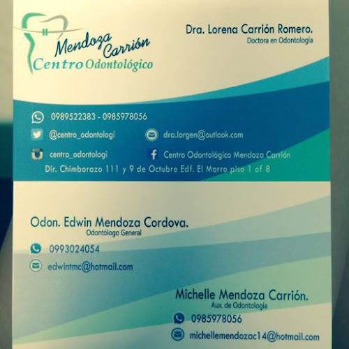 Opiniones de Centro Odontologico Mendoza Carrion en Guayaquil - Dentista