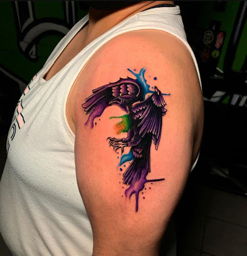 Explore sinner tattoo ideas, creative tattoo ideas in Odessa, available at Black Cat Tattoo Company